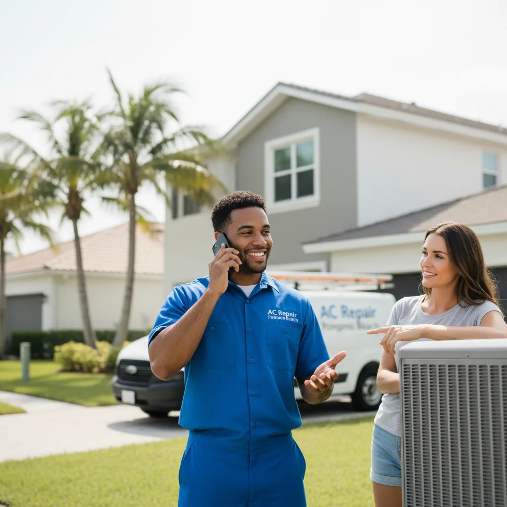 AC Repair Pompano Beach customer support in Hull